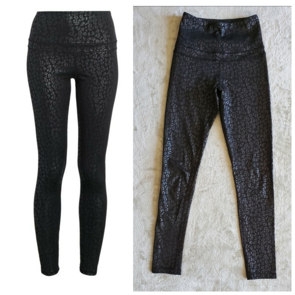 LA SOCIETY Pants - LA‎ SOCIETY Leopard Print Black Leggings.